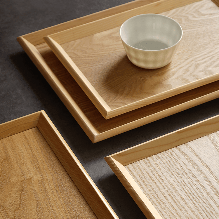Japanese Rectangular Solid Wood Trays - MASU