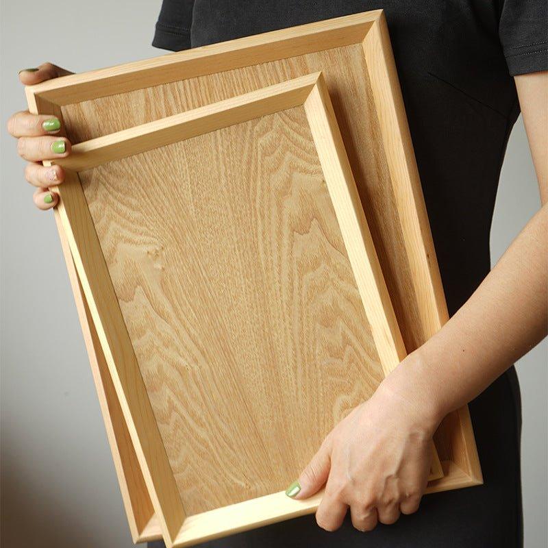 Japanese Rectangular Solid Wood Trays - MASU