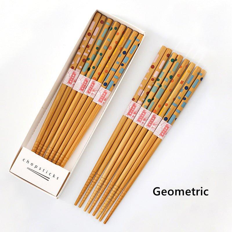 Japanese Home-style Themed Bamboo Chopsticks Sets - MASU