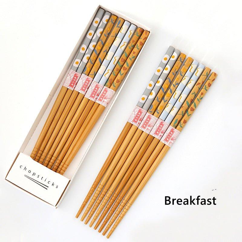 Japanese Home-style Themed Bamboo Chopsticks Sets - MASU