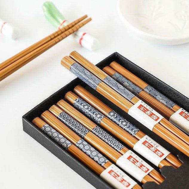 Muti-Themed Japanese Bamboo Chopsticks Sets - MASU