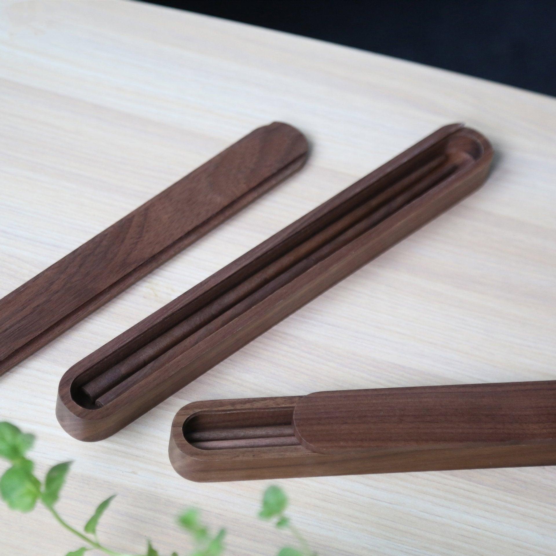 MASU Black Walnut Dual Chopsticks With Boxes - MASU