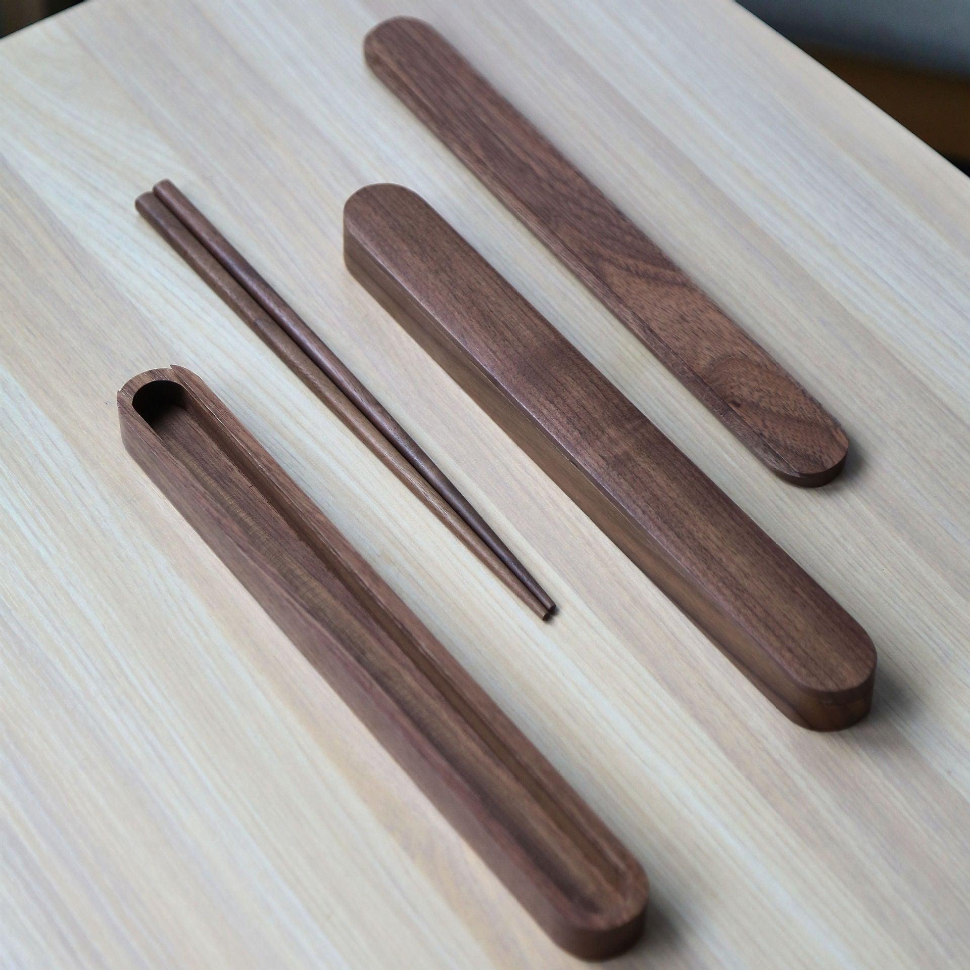 MASU Black Walnut Dual Chopsticks With Boxes - MASU