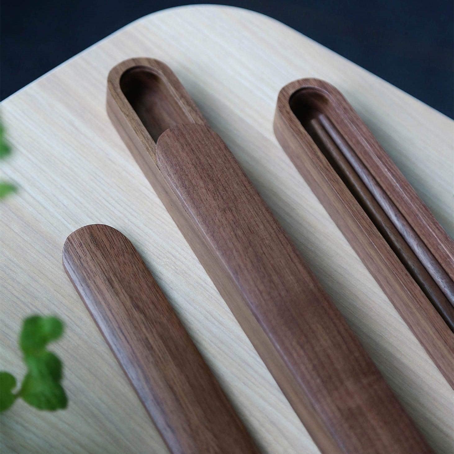 MASU Black Walnut Dual Chopsticks With Boxes - MASU