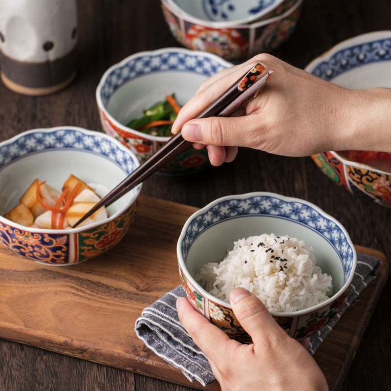 Japanese Style Rice Display Japanese Rice Bowl Set