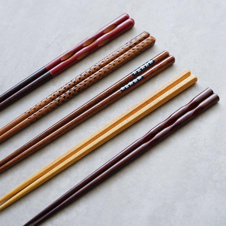 Japanese Wooden Assorted Colors Chopsticks - MASU