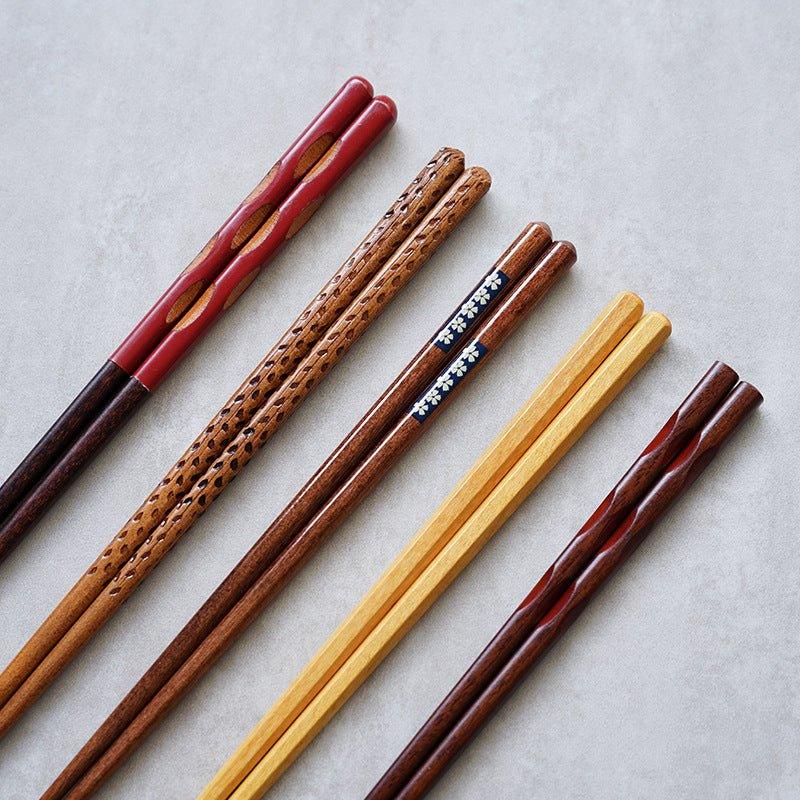 Japanese Wooden Assorted Colors Chopsticks - MASU
