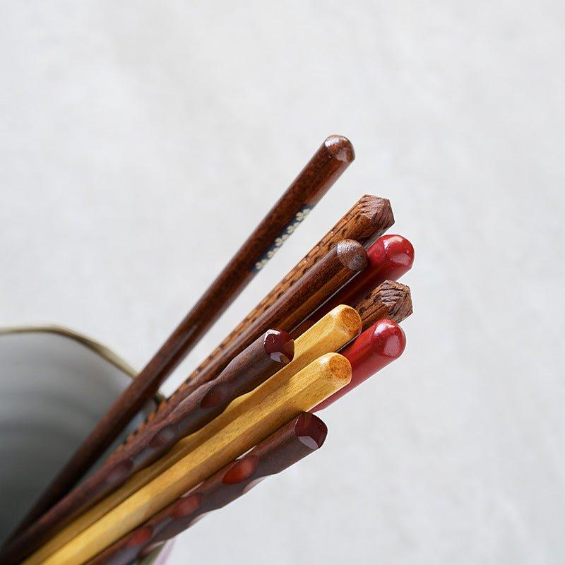 Japanese Wooden Assorted Colors Chopsticks - MASU