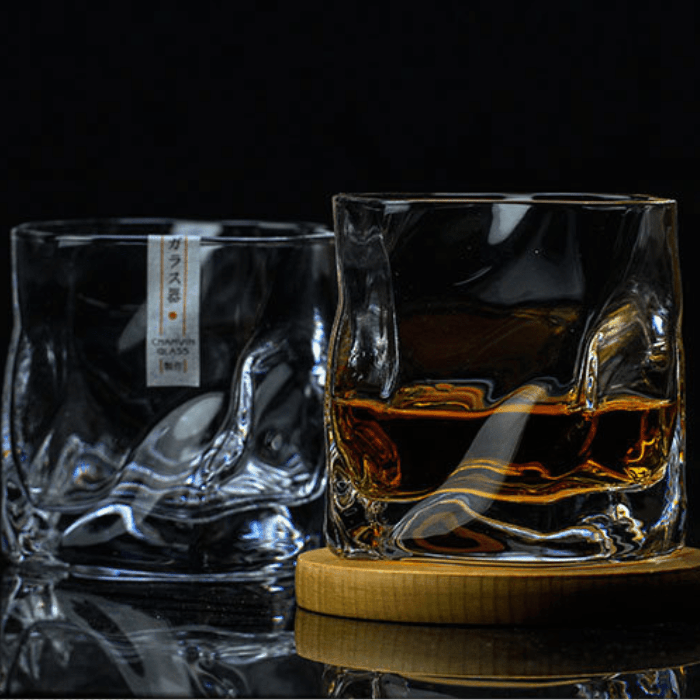 Japanese Edo Kiriko Glacier Whisky Glasses - MASU