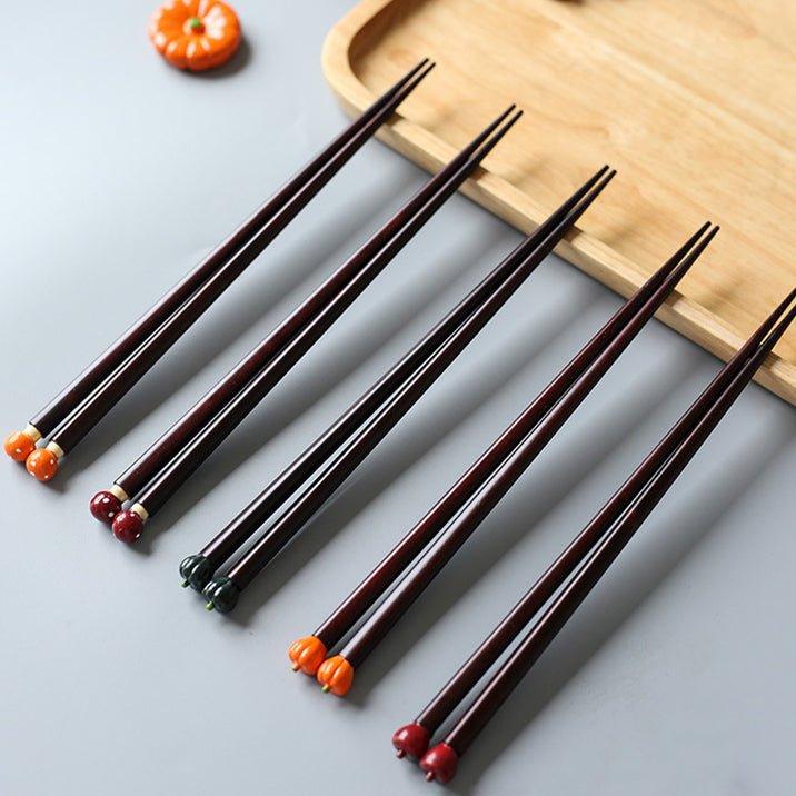 Japanese Handcrafted Fall Seasonal Produce Themed Chopsticks - MASU