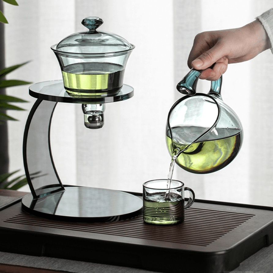 Glass Tea Brewing Set With Magnetic Automatic Dispenser - MASU