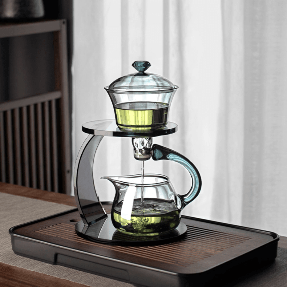 Glass Tea Brewing Set With Magnetic Automatic Dispenser - MASU