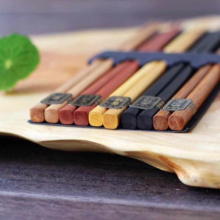 Multi-Colors Japanese Wooden Chopsticks Sets - MASU