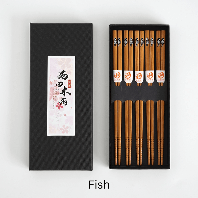 Muti-Themed Japanese Bamboo Chopsticks Sets - MASU