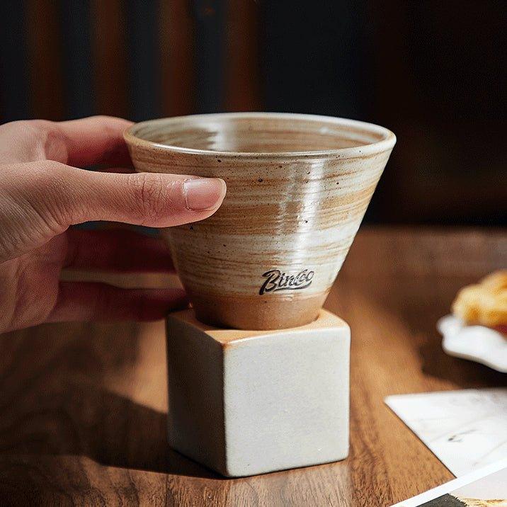 Handcrafted Cone Shaped Ceramic Coffee Cups - MASU