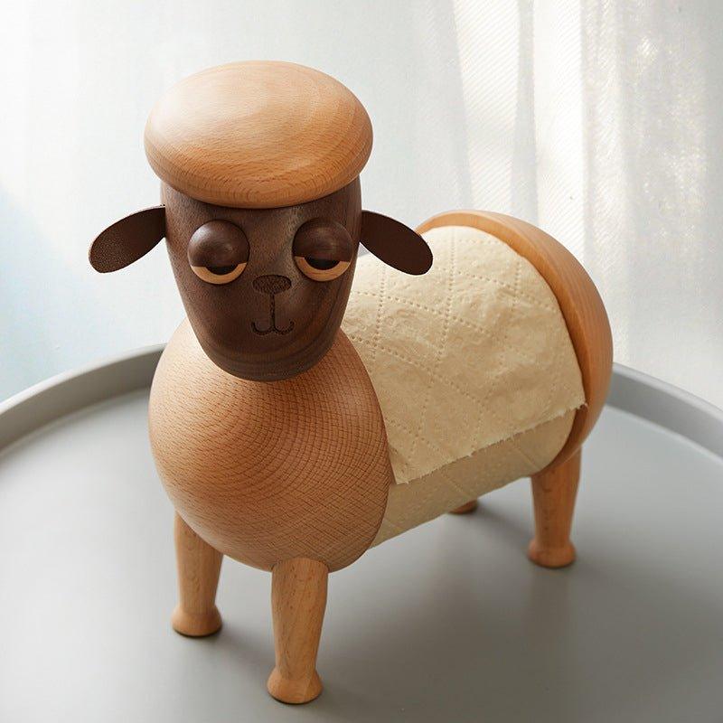 Handcrafted Animal Shaped Wooden Adjustable Toilet Roll Dispensers - MASU