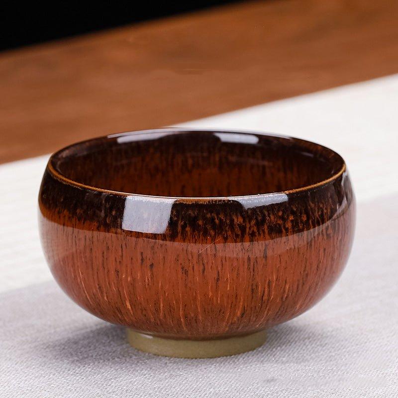 Handcrafted Ceramic Gloss-Glazed Chinese Kung-Fu Tea Cup Set - MASU
