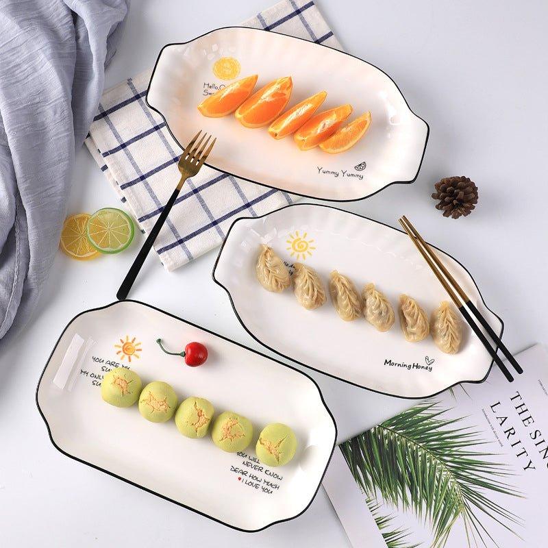 Honeymoon Ceramic Breakfast Plates - MASU