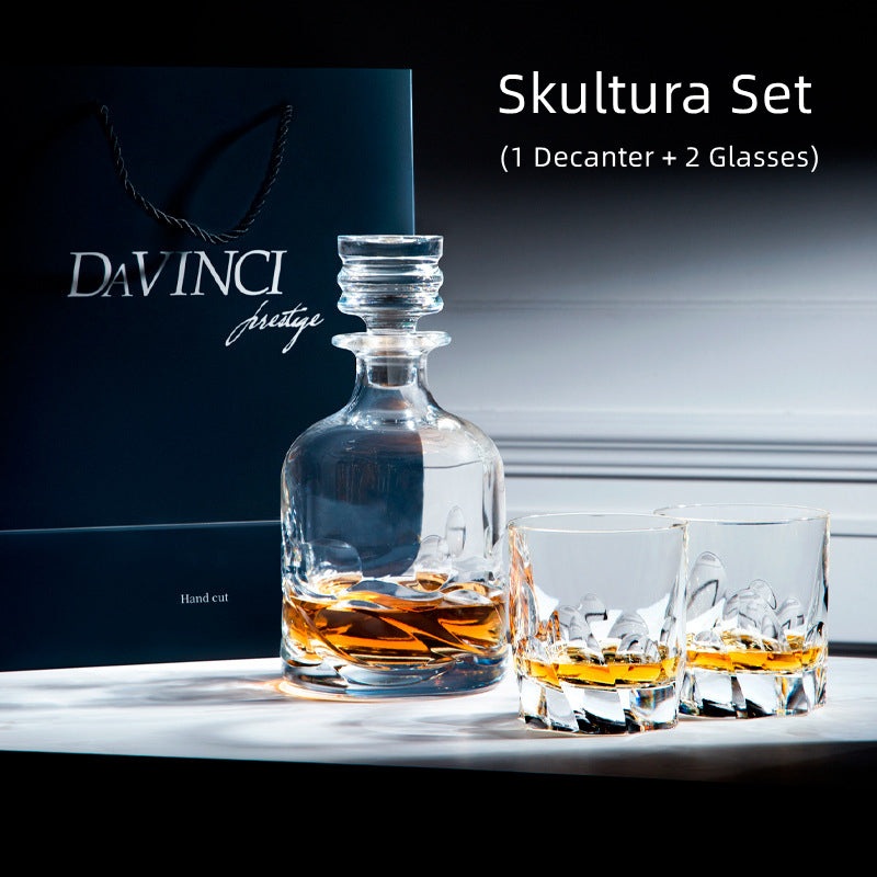 Davinci Italian Whisky Glasses With Decanter Sets