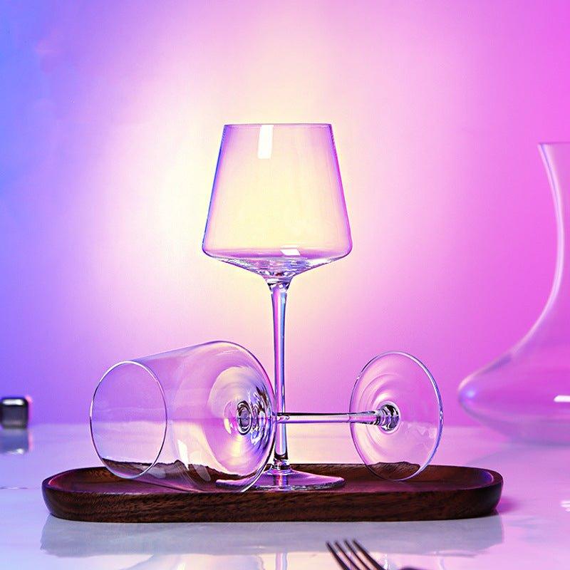 Minimalistic Burgundy Crystal Wine Glasses - MASU