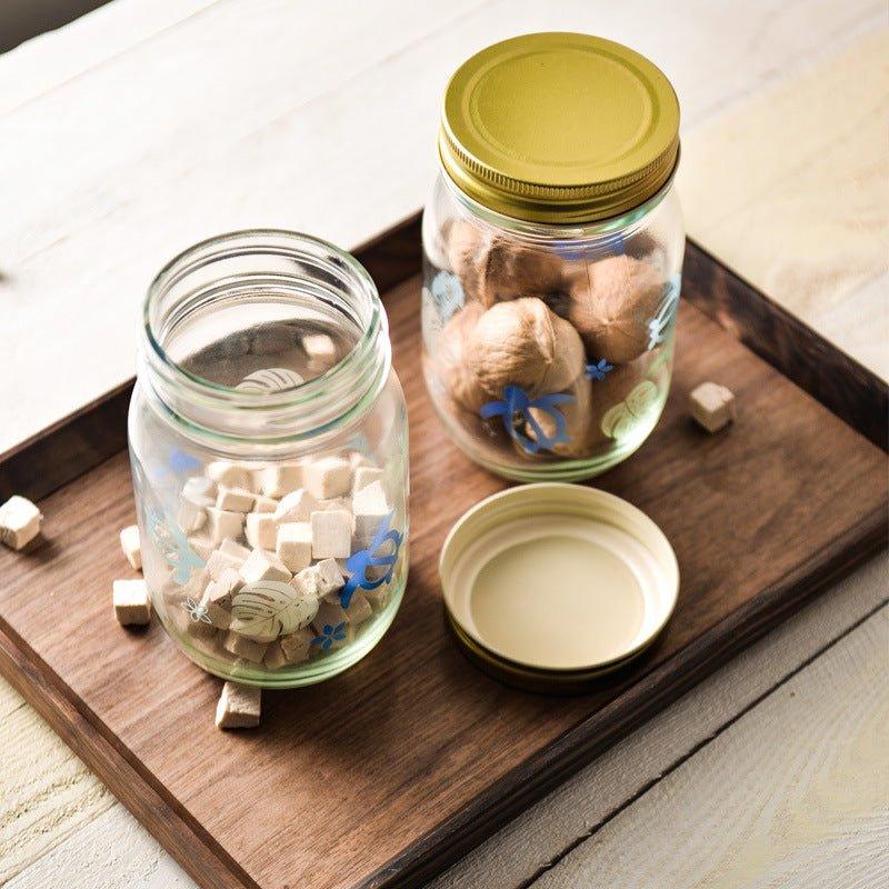 Japanese Hand-painted Glass Storage Glass Jar - MASU