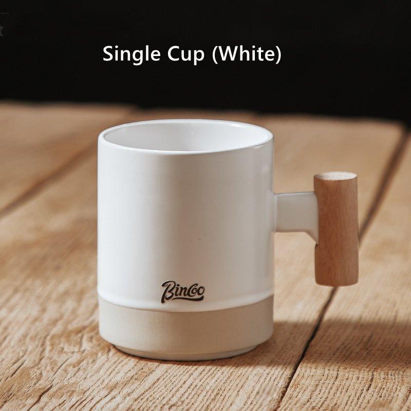 Ceramic Reusable Coffee Cup With Leather Sleeve - MASU