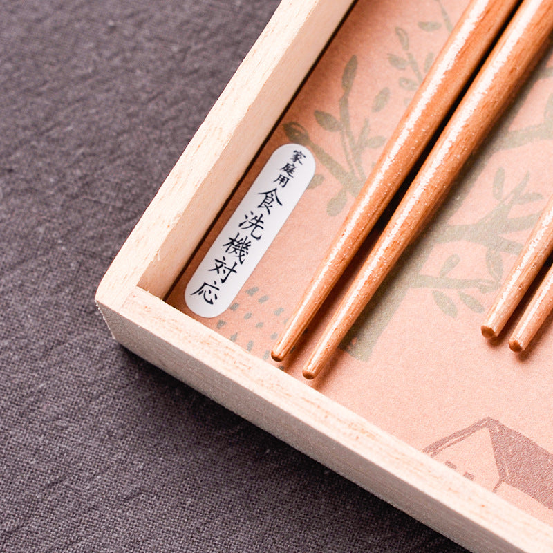 Japanese Handcrafted Daruma Chopsticks Wedding Gift Set - MASU