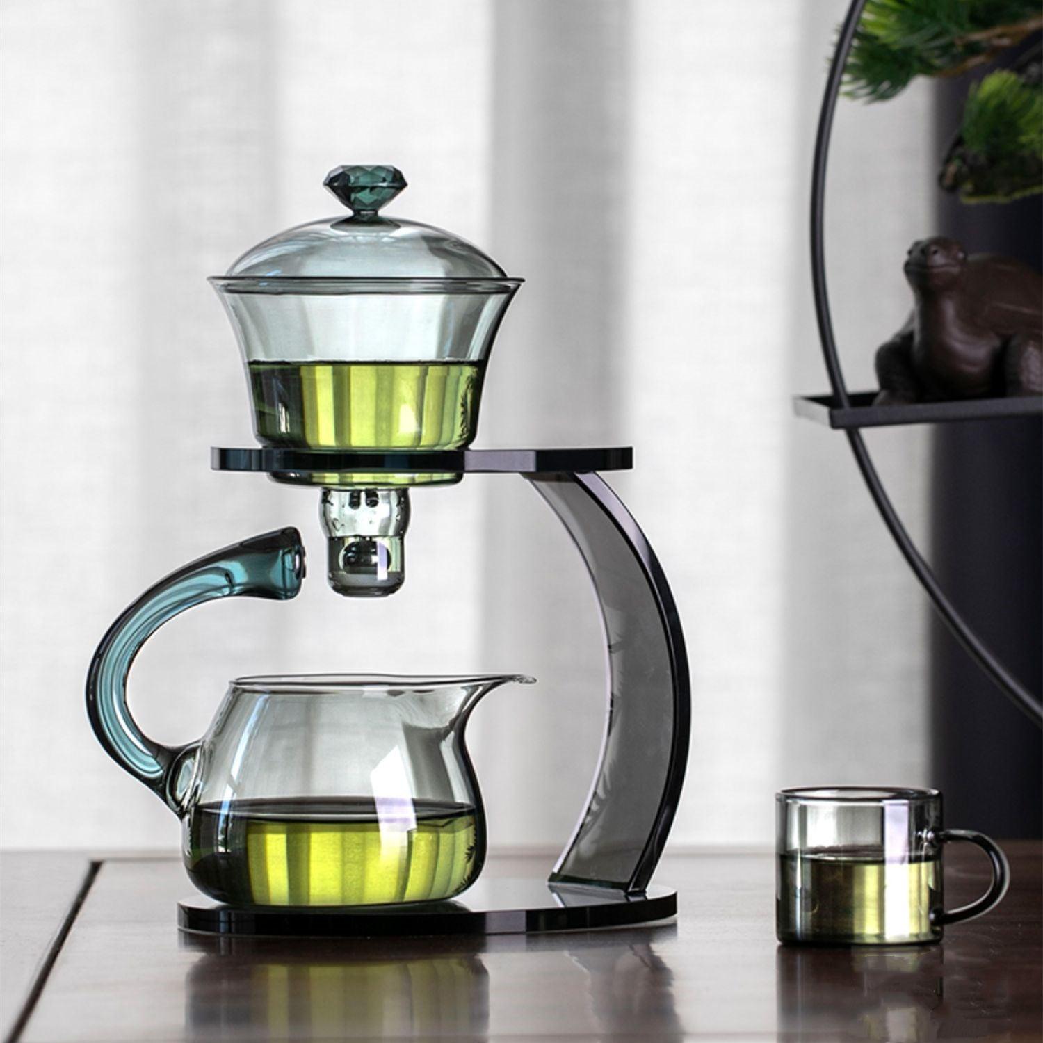 Glass Tea Brewing Set With Magnetic Automatic Dispenser - MASU