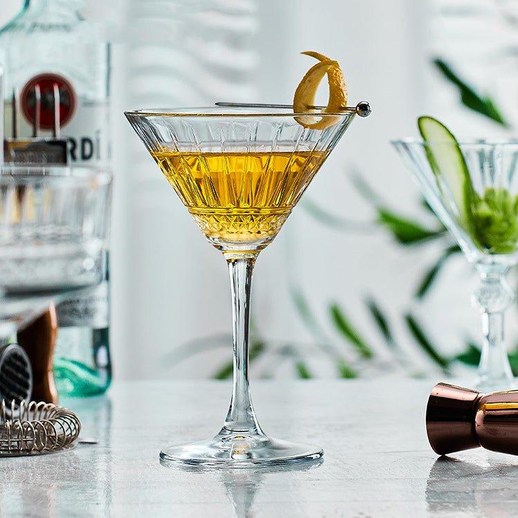 Patterned Martini Cocktail Glasses - MASU