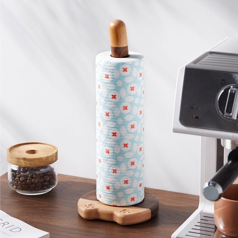 Handcrafted Wooden Tail-Shaped Kitchen Towel / Toilet Roll Dispensers - MASU