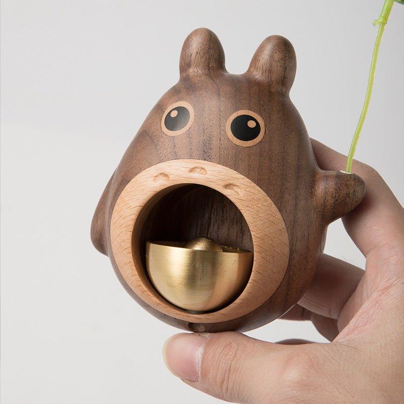 Handcrafted Wooden Totoro Doorbell With Metal Chime - MASU