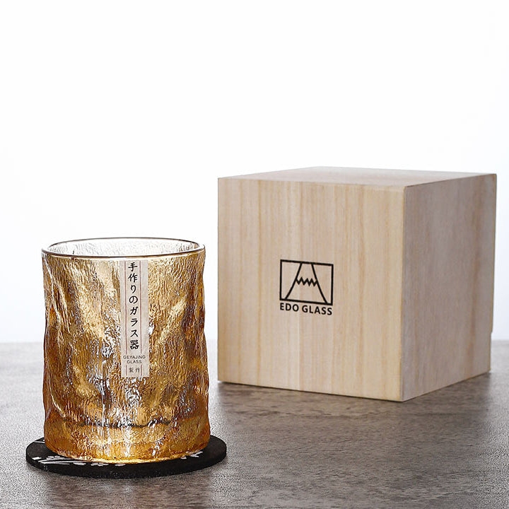 Japanese Edo Kiriko Glacier Whisky Glasses - MASU