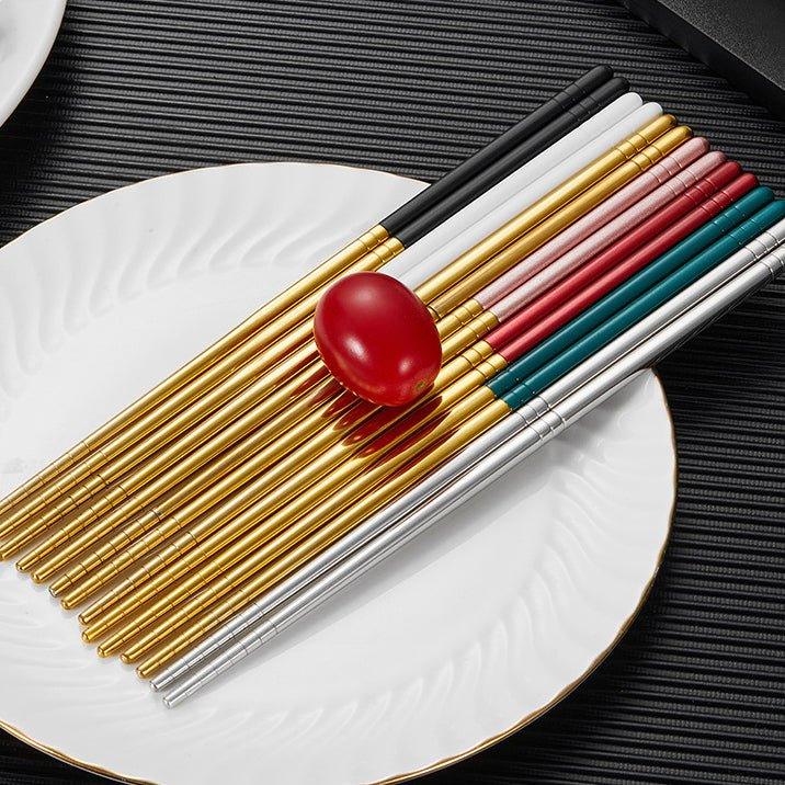 Stainless Steel Pointed Handle Utensil Gift Sets (Chopsticks Edition) - MASU