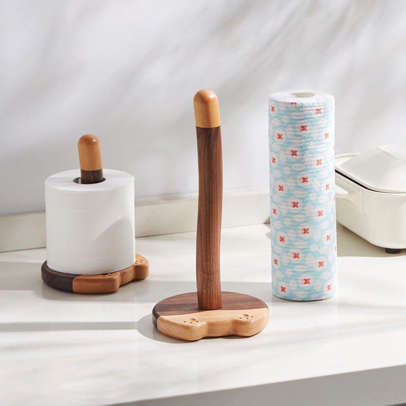 Handcrafted Wooden Tail-Shaped Kitchen Towel / Toilet Roll Dispensers - MASU