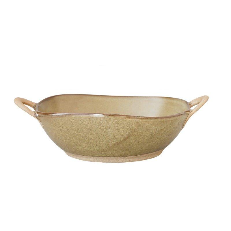 Handcrafted Japanese Ceramic Bowl With Handles - MASU