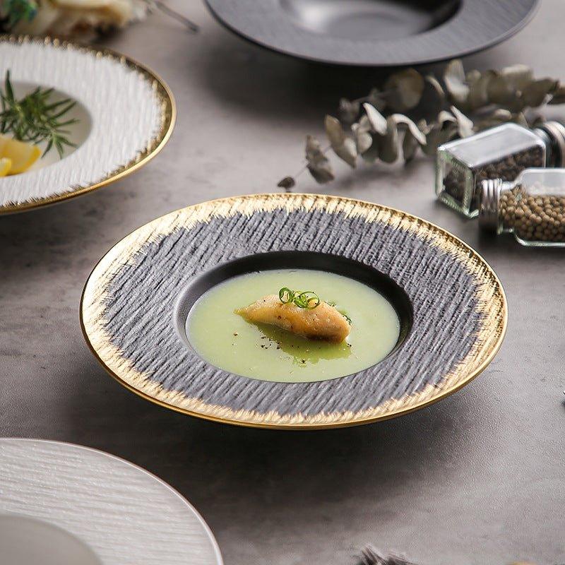 Matte Ceramic Spaghetti Serving Plates - MASU