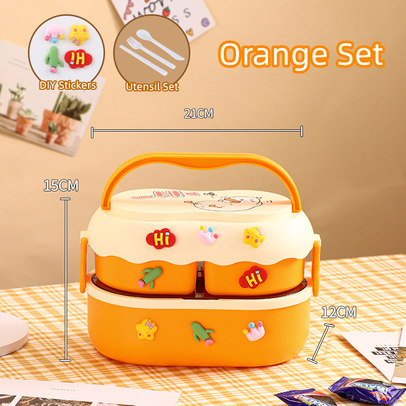 Cartoon Double Stack Children Bento Boxes - MASU