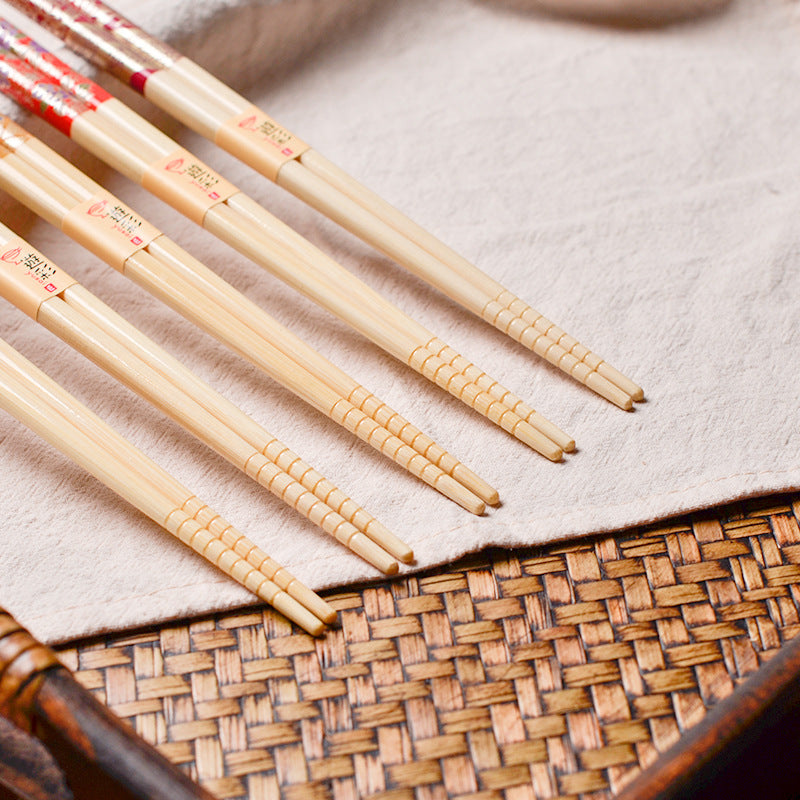 Japanese Natural Bamboo Chopsticks - Nanmu Wood - Rattan - ApolloBox