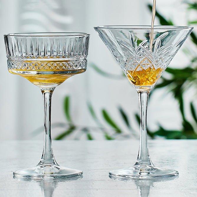 Patterned Martini Cocktail Glasses - MASU